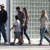 Megan Fox en compagnie de son mari Brian Austin Green et du fils de celui-ci, Kassius, à Los Angeles le 17 juin 2012