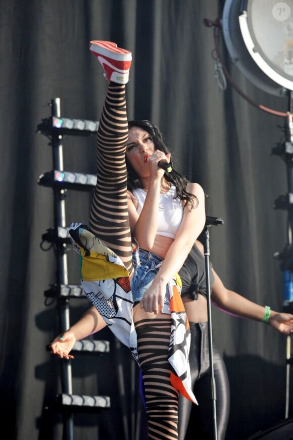 Jessie J sur scène au Wireless Festival, à Londres, le 8 juillet 2012.