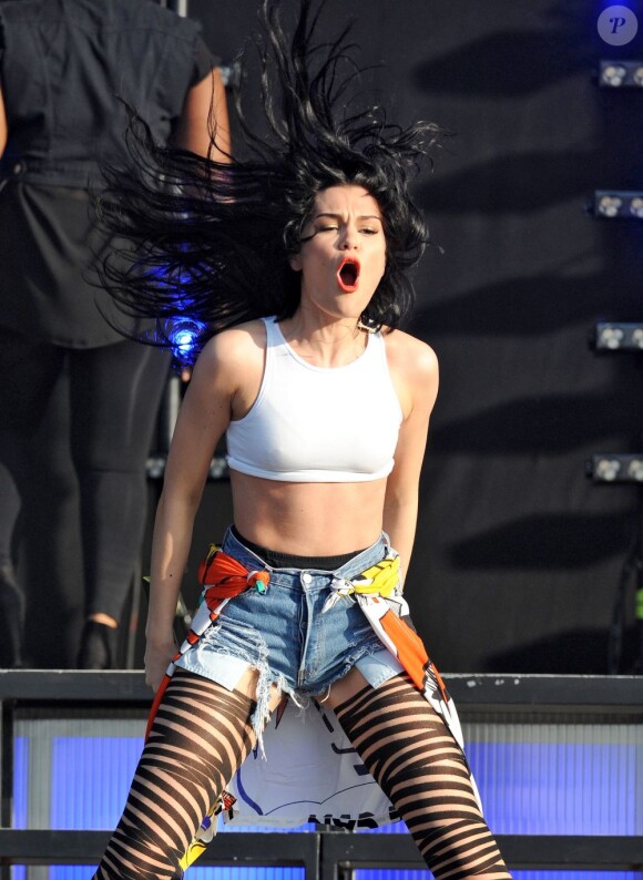Jessie J sur scène au Wireless Festival, à Londres, le 8 juillet 2012.