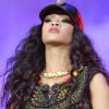 Rihanna sur scène au Wireless Festival, à Londres, le 8 juillet 2012.
