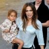 Jennifer Lopez le 22 août 2011 avec sa fille Emme à Los Angeles