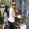Nicole Richie a mouillé le maillot lors d'un événement de charité organisé à Harlem, New York. Le 10 juillet 2012.