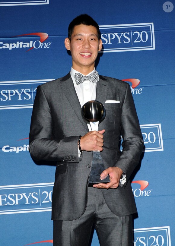 Jeremy Lin lors de la soirée ESPY organisée par la chaine ESPN qui récompensait les meilleurs sportifs et sportives de l'année le 11 juillet 2012 au Nokia Center de Los Angeles