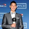 Jeremy Lin, sacré révélation de l'année lors de la soirée ESPY organisée par la chaine ESPN qui récompensait les meilleurs sportifs et sportives de l'année le 11 juillet 2012 au Nokia Center de Los Angeles