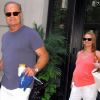 EXCLU : Kelsey Grammer et sa femme Kayte, enceinte, dans les rues de Chicago le 12 juillet 2012