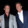 Sylvester Satallone et Arnold Schwarzenegger le 12 juillet 2012 pour la promotion d'Expendables 2 : Unité Spéciale à San Diego lors du Comic-Con