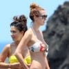 Sexy, Eva Amurri en bikini en vacances à Hawaï le 4 juillet 2012