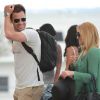 Exclu : Lauren Conrad et son petit ami William Tell arrivent à l'aéroport de Cabo San Luca après un séjour en amoureux. Le 15 juillet 2012.