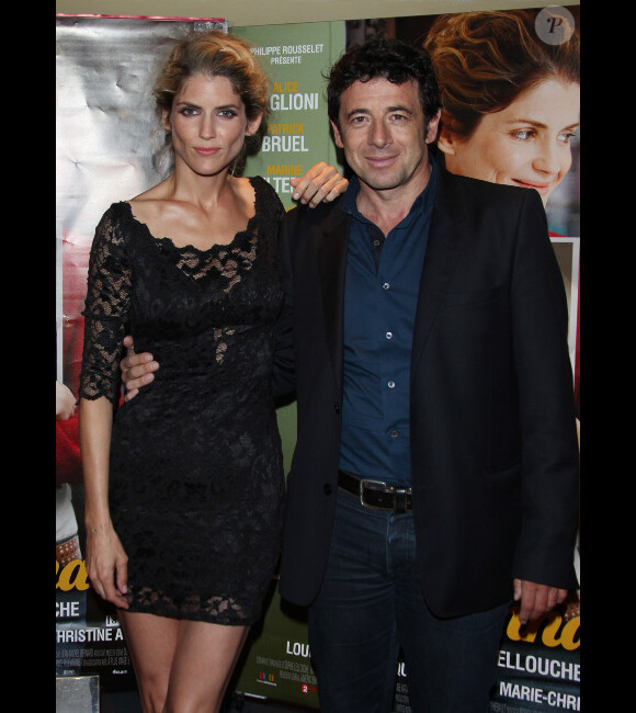 Alice Taglioni et Patrick Bruel lors de l'avant-première du film Paris-Manhattan à Paris le 16 juillet 2012