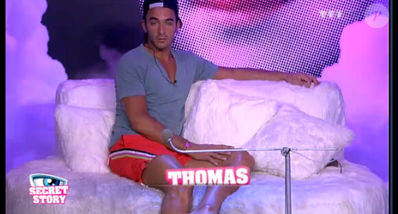Thomas dans la quotidienne de Secret Story 6 sur TF1 le mercredi 18 juillet 2012