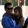 Cash Warren et sa fille Honor dans les rues de Beverly Hills, le 21 juillet 2012.