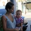 Jessica Alba et sa fille Haven dans les rues de Beverly Hills, le 21 juillet 2012.