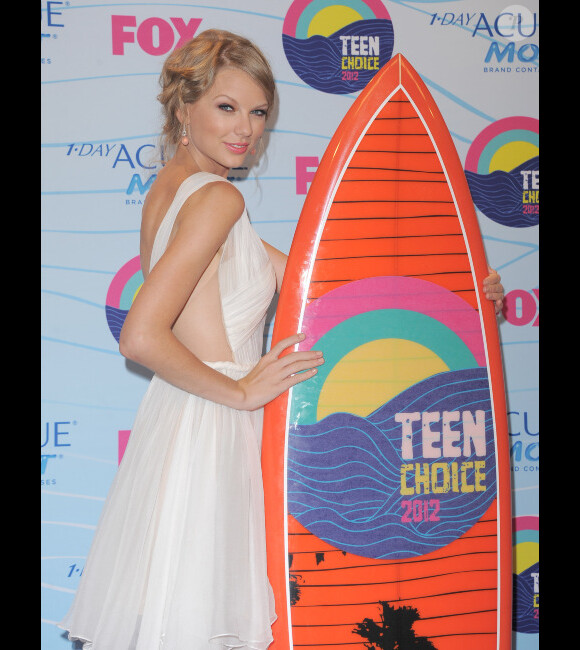 Taylor Swift à la cérémonie des Teen Choice Awards 2012, à Los Angeles, le dimanche 22 juillet 2012.