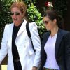 Jessica Biel et son amie quittent l'hôtel Four Seasons après y avoir déjeuner. Beverly Hills, le 24 juillet 2012.