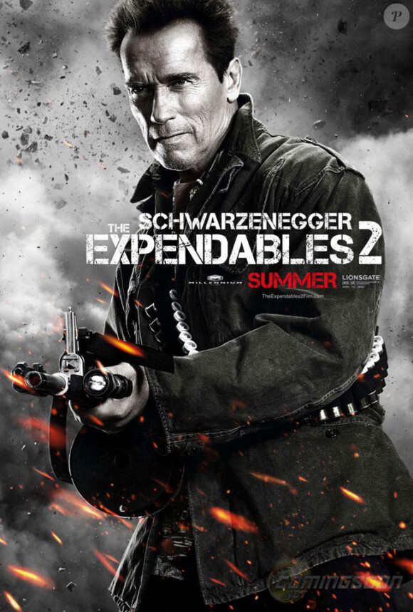 Arnold Schwarzenegger dans Expendables 2 : Unité spéciale, en salles le 22 août.