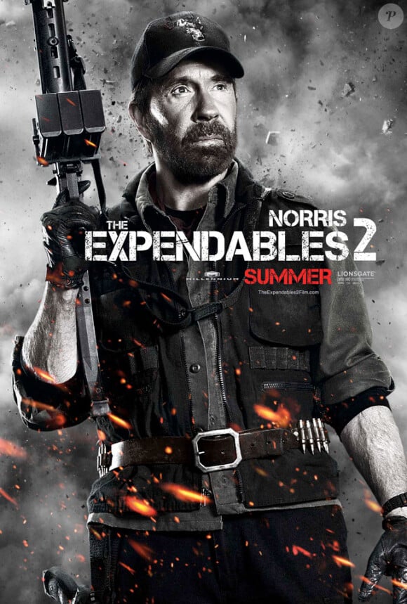 Chuck Norris dans Expendables 2 : Unité spéciale, en salles le 22 août.