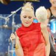 Gwen Stefani et le groupe No Doubt en live dans l'émission  Good Morning America , à New York, le 27 juillet 2012.