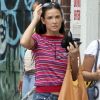 Demi Moore, 49 ans, se promène dans les rues de New York avec une amie, le 27 juillet 2012.