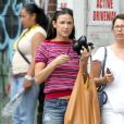 Demi Moore se promène dans les rues de New York avec une amie, le 27 juillet 2012.