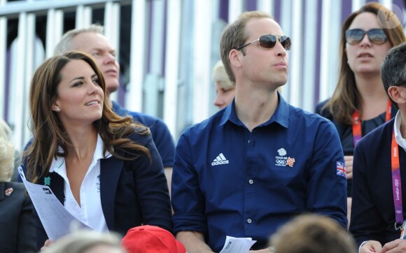 Le duc et la duchesse de Cambridge étaient présents lundi 30 juillet 2012 à Greenwich Park pour voir Zara Phillips sur High Kingdom dans l'épreuve de cross du concours complet aux Jeux olympiques de Londres.