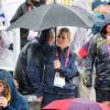 Zara Phillips avec son mari Mike Tindall (à gauche) à Greenwich Park, où la fille de la princesse Anne dispute le concours complet lors des JO de Londres.