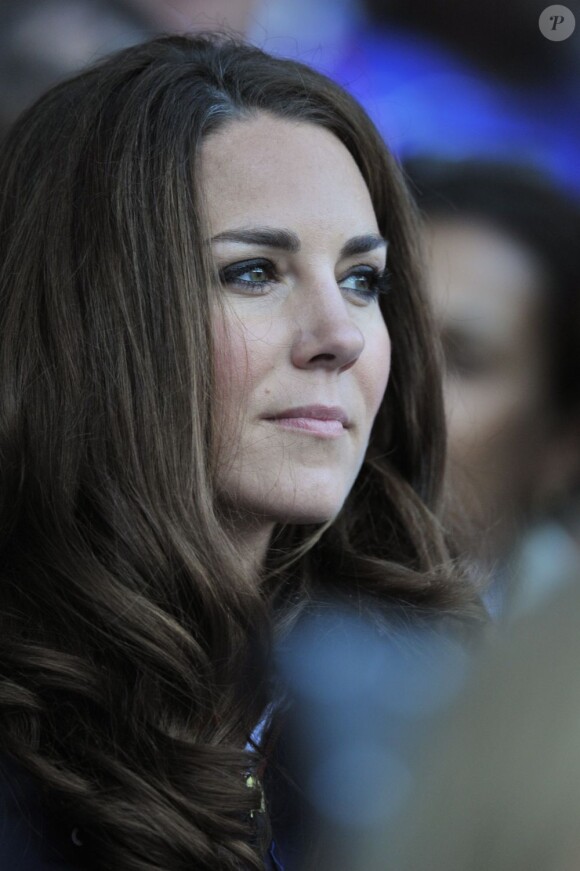 Kate Middleton mystérieuse le 4 août 2012 au Stade Olimpique de Londres