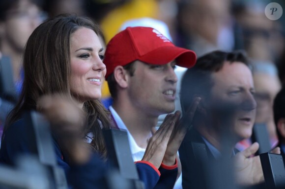 Le prince William et sa douce compagne Kate le 4 août 2012 au Stade Olimpique de Londres