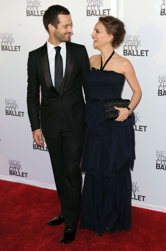 Natalie Portman et Benjamin Millepied en mai 2012 lors d'une soirée du New York City Ballet