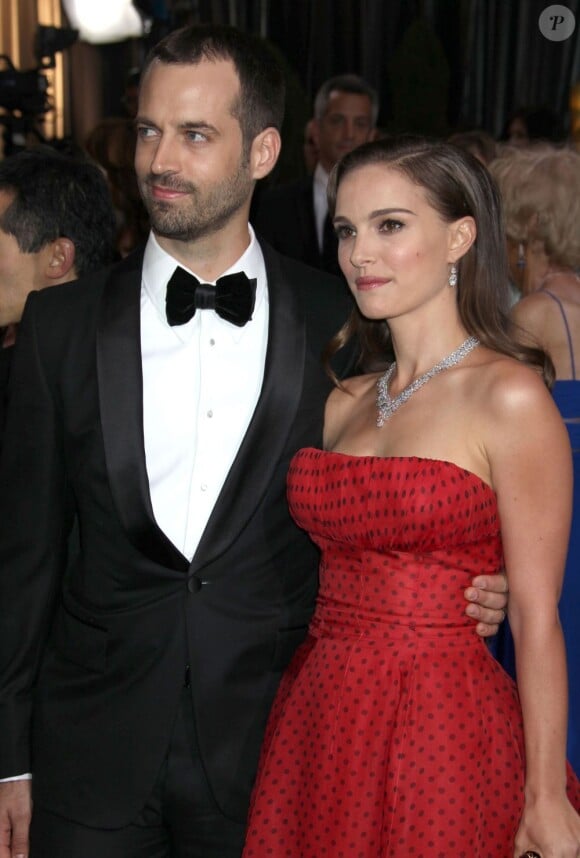 Natalie Portman et Benjamin Millepied aux Oscars 2012