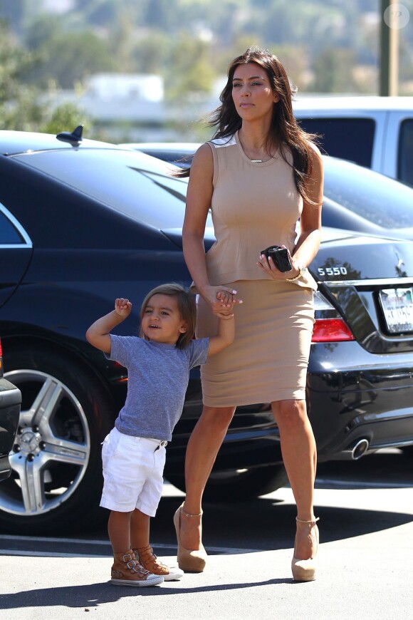Kim Kardashian a passé la journée du dimanche 5 août avec son neveu, Mason