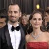 Natalie Portman et Benjamin Millepied durant les Oscars 2012