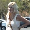 Très enceinte, Tori Spelling à Los Angeles le 5 août 2012