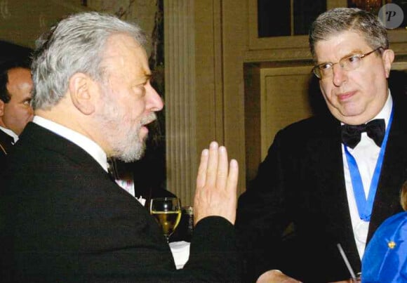 Stéphane Sondheim et Marvin Hamlisch en 2002 à New York.