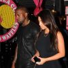 Kim Kardashian et Kanye West sortent au restaurant le 8 août 2012 à New York