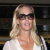 Jennie Garth, maigre, et ses trois files de retour à Los Angeles le 10 août 2012