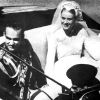 Le prince Rainier et la princesse Grace le jour de leur mariage en 1956