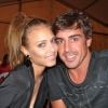 Fernando Alonso et Dasha Kapustina en vacances dans la province des Asturies le 7 août 2012