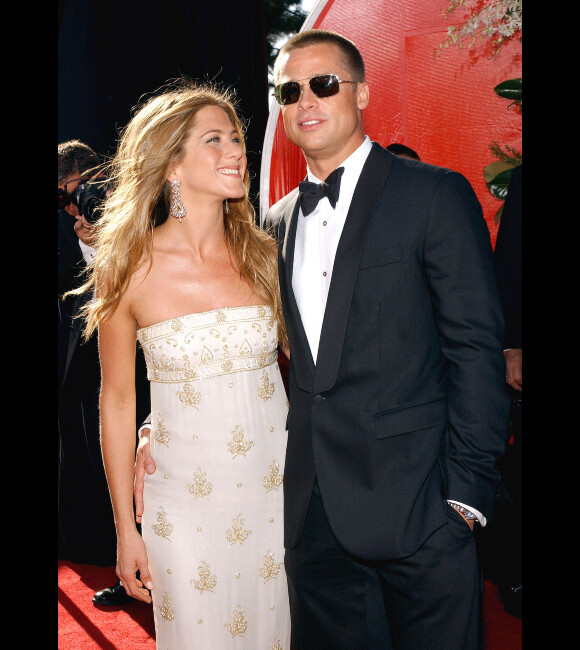 Jennifer Aniston et Brad Pitt en septembre 2004