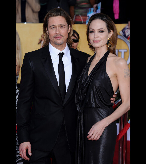 Brad Pitt et Angelina Jolie le 29 janvier 2012
