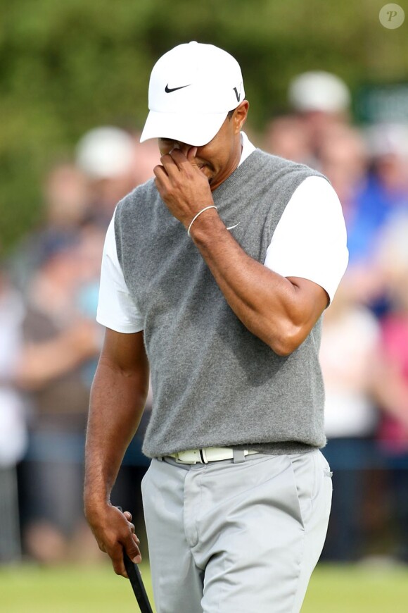 Tiger Woods le 21 juillet 2012 lors du British Open au Royal Lytham & St Annes