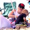 Gwen Stefani et ses enfants Kingston et Zuma à Newport Beach le 19 août 2012