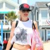 Gwen Stefani : plus ravissante que jamais avec ses enfants Kingston et Zuma à Newport Beach le 19 août 2012