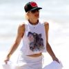 Gwen Stefani s'éclate avec ses fils Kingston et Zuma à Newport Beach le 19 août 2012