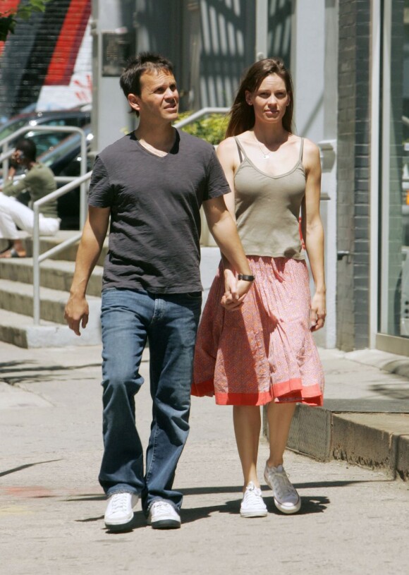 Hilary Swank et John Campisi à New York, le 30 mai 2007.