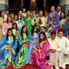Photo du mariage du prince Moulay Ismail le 25 septembre 2009. La princesse Lalla Amina était présente (de profil, 2e en partant de la droite).