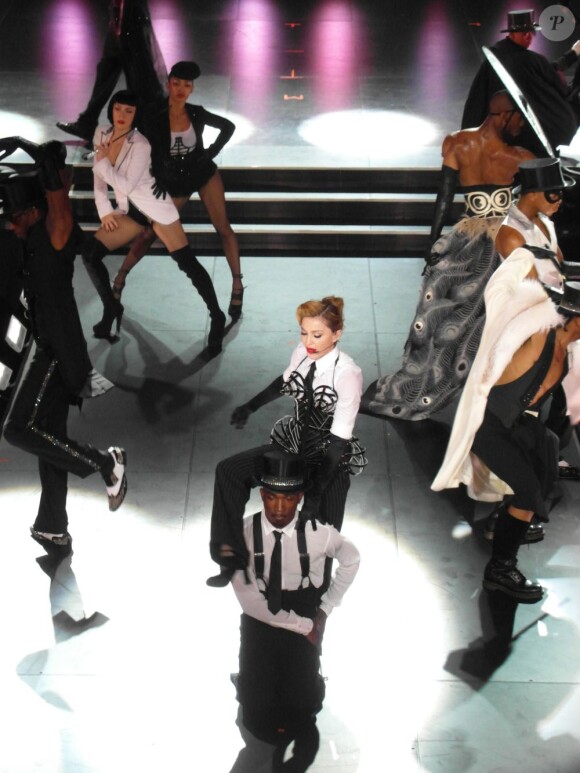 Madonna à l'Olympia le 26 juillet 2012.