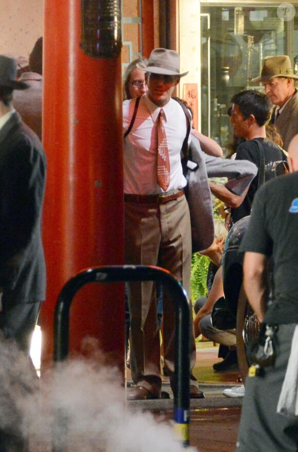 Ryan Gosling est revenu tourner de nouvelles scènes de Gangster Squad à Los Angeles, le 21 août 2012.