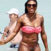 Serena Williams, très en "formes" sur une plage de Miami le 16 avril 2011
