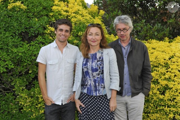 Arthur Dupont, Catherine Frot et Christian Vincent lors du festival du film francophone d'Angoulême le 26 août 2012