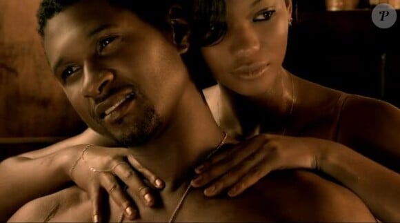 Usher et Chanel Iman, un couple très sensuel dans le clip de Dive.